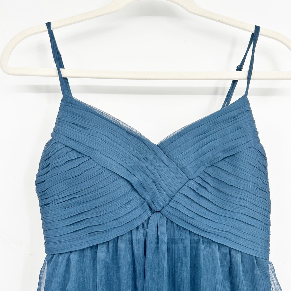 BHLDN Anthropologie Womens Bridgette Chiffon Bridesmaid Romantic Maxi Gown XS - Picture 3 of 9